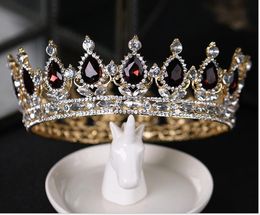 European and American rhinestone crown full circle big crown bridal tiara crown