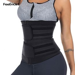 FeelinGirl Neoprene Waist Trainer Body Shaper Slimming Girdles Waist Corset Women Shapewear Binder Trans Modeling BeltT191005