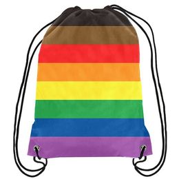 Rainbow Pride Gay Drawstring Backpack Pride Gay LGBT Bag Sports Gift Customise 35x45cm Polyester Digital Printing for Women Kids Tra