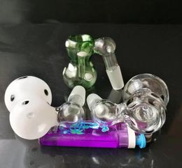 Color point gourd plug adapter Wholesale Glass bongs Oil Burner Glass Pipes Water Pipes Oil Rigs Smoking Free Shiphjjh ping