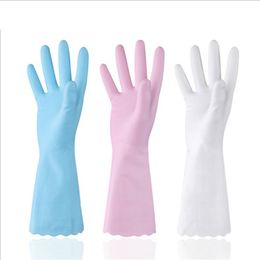 Бытовые Чистые Перчатки Тонкие Прочные Водонепроницаемые Перчатки Для Мытья Посуды Резиновые Инструменты Кухонные Принадлежности