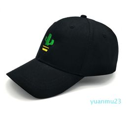 Wholesale-Baseball Cap Women Men Cactus Embroidered Cotton Hat Headwear Outdoor Sports Wear With Adjustable Back Closure