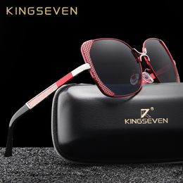 KINGSEVEN Brand Design Luxury Polarised Sunglasses Women Ladies Gradient Butterfly Sun Glasses Female Vintage oversized Eyewear CX200704