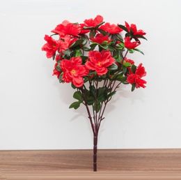 Artificial Rhododendron Flower Bouquet 30 heads 38CM height beautiful azalea Artificial flowers Hot sale rose bouquet