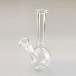 Newest Glass Bongs Round Belly Hookah Thick Beaker Bongs Water Pipes Straight Tube Dab Rigs Glass Bong Oil Rig With Smoking Accessories