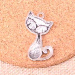 32pcs Charms cat fox 39*32mm Antique Making pendant fit,Vintage Tibetan Silver,DIY Handmade Jewelry