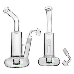 Clear Bent Tip Glass hookh Smoking Pipe Water Dab Rig Oil Rig Accessories Big Belly Bottom