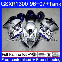 Body For SUZUKI Hayabusa GSXR 1300 GSXR1300 96 97 98 99 00 01 07 Silvery blue 333HM.32 GSX R1300 1996 1997 1998 1999 2000 2001 2007 Fairing