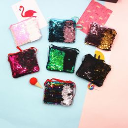 Mermaid Tail Sequins Children's Day Kis Gift Bag Coin Purse Money Change Card Holder Wallet Purse Bag yq01677