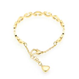 Wholesale-Brand fashion luxury bracelet heart linked to heart heart open women love couple bracelet Jewellery wholesale