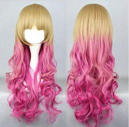 Lolita Harajuku Rhapsody Brown Long Curly Wave Hair Cosplay Wigs