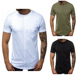 Mens Designer t shirts 2020 New Solid Color T Shirt Panelled Mens Fashion 100% cotton T-shirts Summer Short Sleeve Tee Boy Skate Tshirt Tops