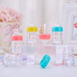 100pcs 6ml Milk Baby Bottle Plastic Lipgloss Empty Tube Cosmetic Novelty Nipple Lip Gloss Packaging Container