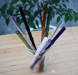 Colour glass straw glass oil burner pipe thick glass pyrex oil burner for smoking tobacco clear tube water pipes hand hoo