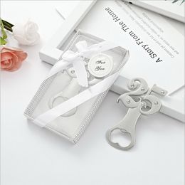 50PCS Birthday Party Souvenir Silver 25th Bottle Opener Digital 25 Beer Openers in Gift Box Wedding Anniversary Presents