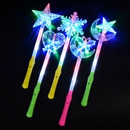 Concert props colorful glow five-pointed star glow sticks stars should aid lights flashing to spread the night market supply Led Rave Toy