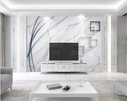 beibehang papier peint mural 3d Classic wallpaper 3D luxury gilding white marbled TV background papel de parede 3d wallpaper