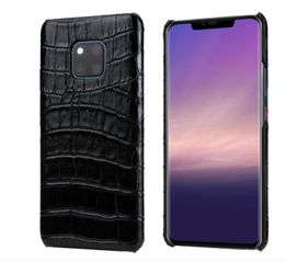 Premium genuine Leather alligator pattern Back Case for Huawei Honor V10 mate 10 10pro 20 20pro 20X P20 P20 pro