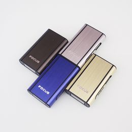 New Colourful Aluminium Alloy Thin Automatic Pop Up Storage Box Case Portable Container Innovative Design For Cigarette Smoking Tool DHL