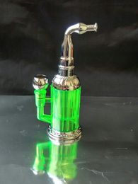 Acrylic Metal Cigarette kettle Bongs Oil Burner Pipes Water Pipes Glass Pipe Oil Rigs Smoking Free Shippin