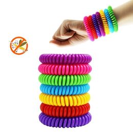 Anti Mosquito Repellent Bracelet Stretchable Elastic Coil Spiral hand Wristband Telephone Ring Chain Anti-mosquito Bracelet Mosquito Killer