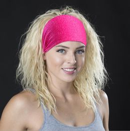 Sport Headband Under Sweat Wicking Stretchy Athletic Bandana Headscarf Yoga Headband Head Wrap hot casual running cycling hair bands