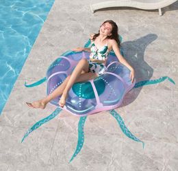 -Aufblasbare Qualle Swim Ring Neue Design Wasser Schwimmende Float-Röhrchen Kreative Erwachsene Boje Matratze Strand Wasser Party Spielzeug