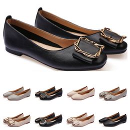 Cheap ladies flat shoe lager size 33-43 womens girl leather Nude black grey New arrivel Working wedding Party Dress shoes fifteen