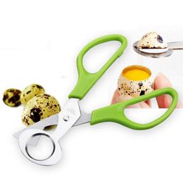 Quail Egg Scissors Stainless Steel Bird Shell Opener Scissor Kitchen Tools Clipper Pigeon Quails Eggs Shells Shears BH3629 TQQ