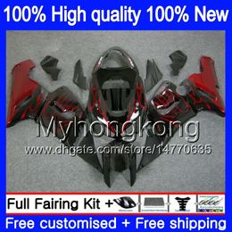 Body For KAWASAKI ZX-600 ZX 6R 600CC 6 R ZX636 2005 2006 Red flames 210MY.20 ZX-636 600 CC ZX6R 05 06 ZX600 ZX 636 ZX-6R 05 06 Fairing