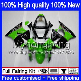 Body For KAWASAKI ZX-6R 6 R ZX-636 ZX600 ZX600CC 1998 1999 336MY.15 600CC ZX636 ZX6R 98 99 ZX 636 ZX 6R 98 99 Full Fairing Stock green