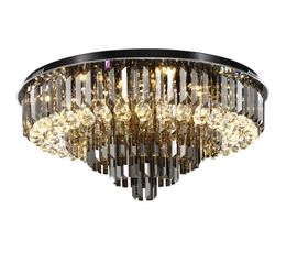 Crystal Chandelier Modern Exalted Luxury Lighting Round Hanging Ceiling Lamp For Living Room Bedroom Indoor Home Light Fixtures LLFA