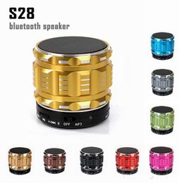 S28 Hands-free Mic Stereo Portable Wireless Bluetooth Speaker with Built in Mic TF Card Handsfree Mini Speaker with Retail Box