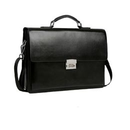 Mens Business Bags Theftproof Lock PU Leather Briefcases Bags Leather Laptop Handbags Male Shoulder Bags