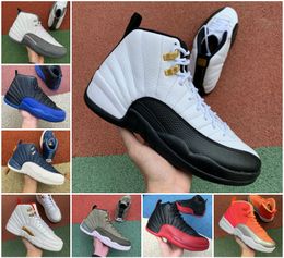 New 12s Taxi Mens Flu Game Royal Basketball Shoes Cheap 12 OVO White University Gold Winterized WNTR Gym Red Retroes Indigo Playoff Trainers