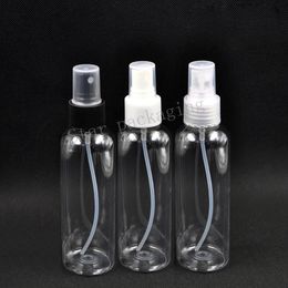 50pcs 150ml Cosmetic spray PET bottles scent refillable atomizer bottle clear empty round 150ml plastic spray bottle