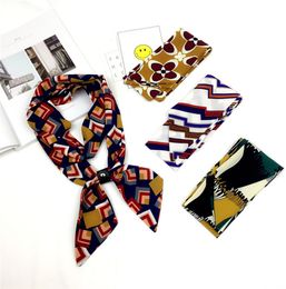 Spring and summer autumn cotton is qualitative narrow small silk scarf female is long inclined horn scarf small scarf belt is versatile