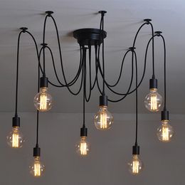 10 Arms Industrial Ceiling Spider Lamp,Retro E27 Edison Bulb Hanging Chandelier Lights, DIY Adjustable Modern Chic Pendant Lighting(light bulb is not 10 Arms Industrial Ceiling Spider Lamp,Retro E27 Edison Bulb Hanging Chandelier Lights, DIY Adjustable Modern Chic Pendant Lighting(light bulb is not