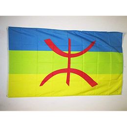 Cheap BERBER KABYLIA FLAGS Flying Decoration 3x5 FT Banner 90x150cm Festival Party Gift 100D Polyester Printed Hot selling!