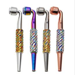 New metal pipe four-color enamel hollow straight rod removable washable nozzle