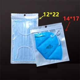 Sealed zipper bag self sealing bag translucent plastic bags pearl mask Packing bag Factory wholesale LX2822