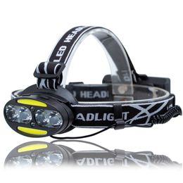 UltraFire UF-2504A T6+COB+LED 8 Light 3000LM 7 Speed Strong Head Light