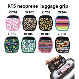 8 Styles Neoprene suitcase handbag Cover RTS Neoprene luggage girp Wedding Party Favour gift Factory wholesale LX2212