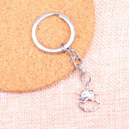 New Keychain 20*17mm sun cloud Pendants DIY Men Car Key Chain Ring Holder Keyring Souvenir Jewellery Gift