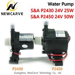 S&A Brushless DC Pump P2430 P2450 24V 25W 50W 8.5L/min 13psi For Industrial Chiller CW3000 Newcarve