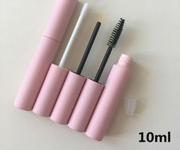 10ml DIY Pink empty eyelashes tube mascara tube, Lip Gloss Tube Refillable Bottles Makeup tool Fast Shipping SN231