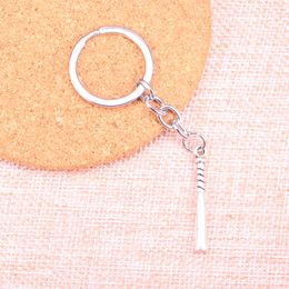 New Keychain 35*5mm baseball bat club Pendants DIY Men Car Key Chain Ring Holder Keyring Souvenir Jewellery Gift