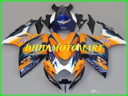 Motorcycle Fairing kit for SUZUKI GSXR600 750 K6 06 07 GSXR600 GSXR750 2006 2007 ABS Orange blue black Fairings set+gifts SB32