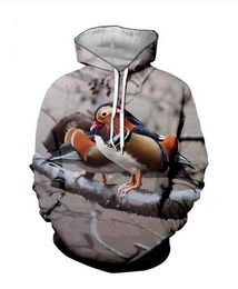 Mens Designer Hoodies for Women Men Couples Sweatshirt Lovers 3d mandarin duck Hoodies Coats Hooded Pullovers Tees Clothing R212