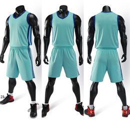 2019 New Blank Basketball jerseys printed logo Mens size S-XXL cheap price fast shipping good quality A006 SKY BLUE SB0042